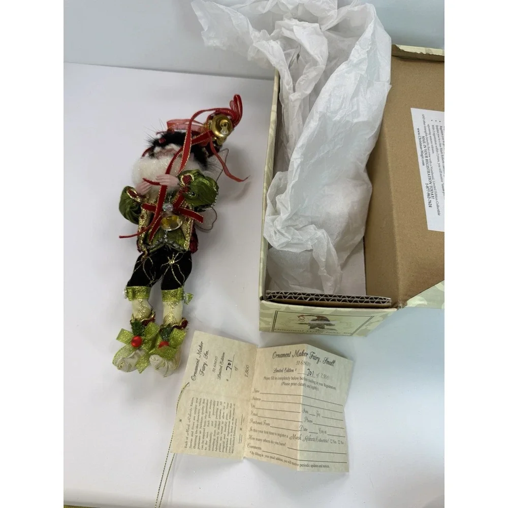 Mark roberts Fairy Small Ornament Maker Holiday Christmas Limited Ed. 51-68610